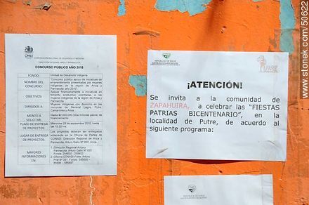 Cartelera de los festejos por el bicentenario chileno - Chile - Otros AMÉRICA del SUR. Foto No. 50622