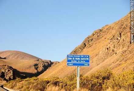 Notice of wildlife area - Chile - Others in SOUTH AMERICA. Photo #50782