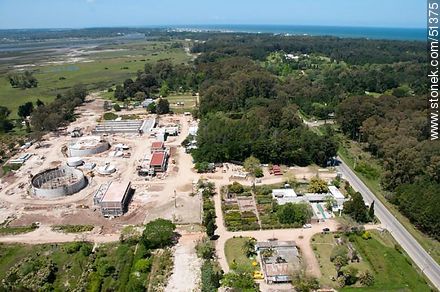 OSE plant under construction (2012) - Punta del Este and its near resorts - URUGUAY. Photo #51375