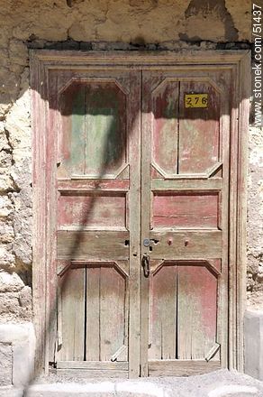 Door of a house in Arturo Perez Canto Street - Chile - Others in SOUTH AMERICA. Photo #51437