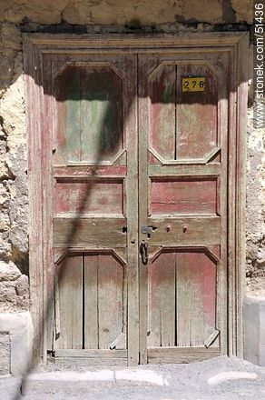 Door of a house in Arturo Perez Canto Street - Chile - Others in SOUTH AMERICA. Photo #51436
