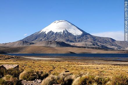 Parinacota volcano, lake Chungará. - Chile - Others in SOUTH AMERICA. Photo #51749