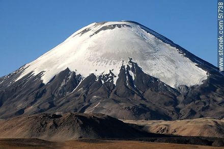 Parinacota volcano's summit of 6400m above sea level. - Chile - Others in SOUTH AMERICA. Photo #51738