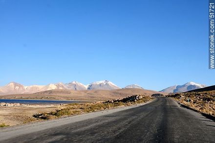 Ruta 11 hacia Tambo Quemado. Nevados bolivianos de Quimsachata, cerro Umurata, volcanes Capurata, Acotango y Guallatire - Chile - Otros AMÉRICA del SUR. Foto No. 51721