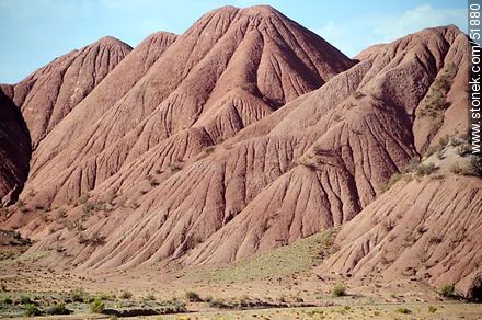 Particular geography and pleated red sediment. - Bolivia - Others in SOUTH AMERICA. Foto No. 51880