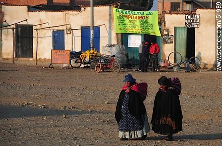 El Alto. Cholas bolivianas. 