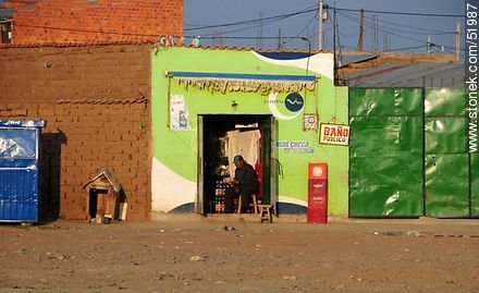 El Alto. Public restroom. Dog box. - Bolivia - Others in SOUTH AMERICA. Foto No. 51987