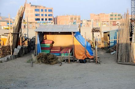 El Alto. Sale of mattresses - Bolivia - Others in SOUTH AMERICA. Foto No. 51966