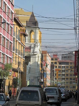 Illampu street of La Paz - Bolivia - Others in SOUTH AMERICA. Photo #52085