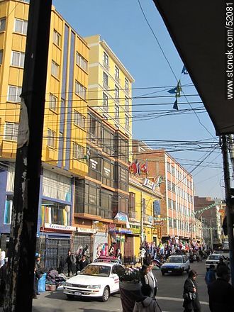 La calle Illampu de La Paz. - Bolivia - Otros AMÉRICA del SUR. Foto No. 52081