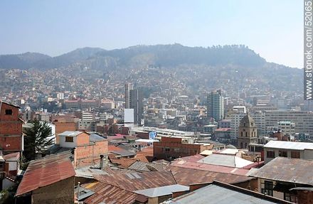 Amanecer brumoso en La Paz. Iglesia San Francisco. - Bolivia - Otros AMÉRICA del SUR. Foto No. 52065