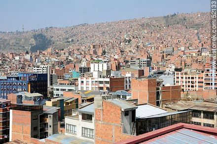 View of a section of the city of La Paz - Bolivia - Others in SOUTH AMERICA. Photo #52133