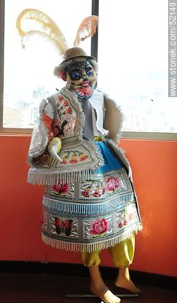 Manequí con uno de los trajes indígenas típicos bolivianos - Bolivia - Otros AMÉRICA del SUR. Foto No. 52149
