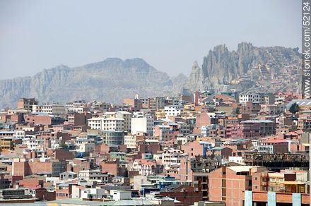 View of a section of the city of La Paz - Bolivia - Others in SOUTH AMERICA. Photo #52124