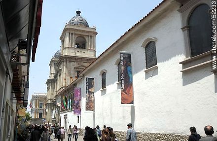 Calle Comercio. Museo Nacional de Arte. Catedral Metropolitana Nuestra Señora de La Paz. - Bolivia - Otros AMÉRICA del SUR. Foto No. 52233