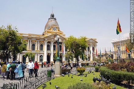 Plaza Murillo. Congreso Nacional de Bolivia, seat of the Legislature. Congress. - Bolivia - Others in SOUTH AMERICA. Photo #52213
