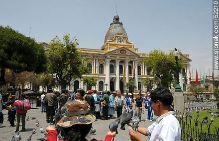 Plaza Murillo. Congreso Nacional de Bolivia, seat of the Legislature. Congress. - Bolivia - Others in SOUTH AMERICA. Photo #52210