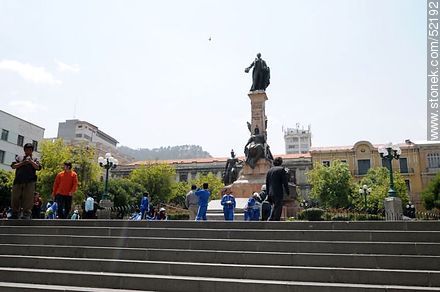 Plaza Murillo. Monumento a Pedro Domingo Murillo - Bolivia - Otros AMÉRICA del SUR. Foto No. 52192