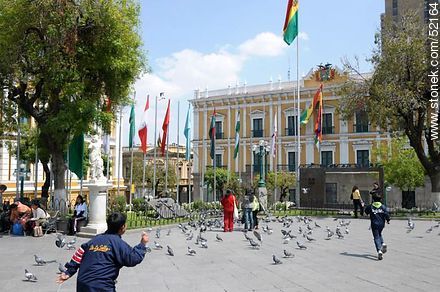 Plaza Murillo. Palace of the Government (Palacio Quemado). - Bolivia - Others in SOUTH AMERICA. Photo #52164