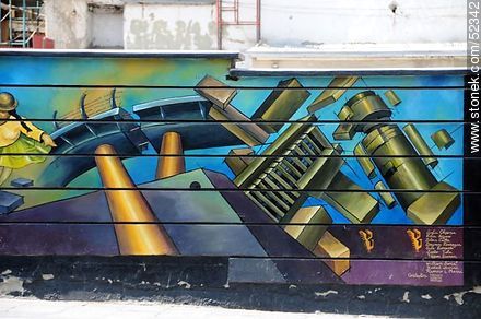 Grafiti frente al Palacio Consistorial. Gobierno Municipal de La Paz. Alcaldía. Calle Mercado. - Bolivia - Otros AMÉRICA del SUR. Foto No. 52342