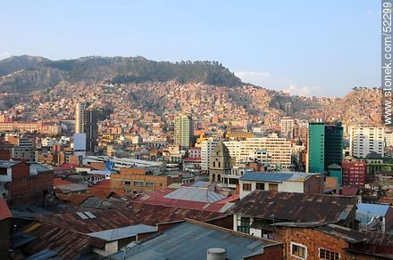 Vista parcial de la ciudad de La Paz, Bolivia - Bolivia - Otros AMÉRICA del SUR. Foto No. 52299