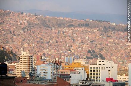 Vista parcial de la ciudad de La Paz, Bolivia - Bolivia - Otros AMÉRICA del SUR. Foto No. 52298