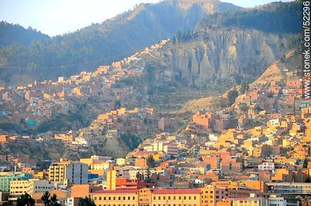 Vista parcial de la ciudad de La Paz, Bolivia - Bolivia - Otros AMÉRICA del SUR. Foto No. 52296