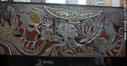 Mural en La Paz - Bolivia - Otros AMÉRICA del SUR. Foto No. 52377