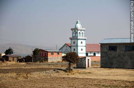 Church in a village in Bolivia Route 2 - Bolivia - Others in SOUTH AMERICA. Foto No. 52743