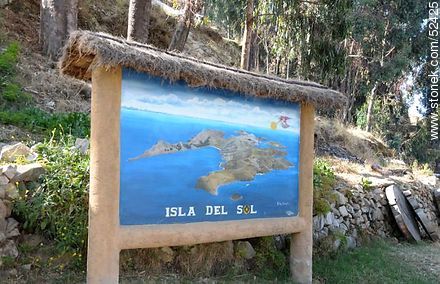 Poster in the Isla del Sol Island - Bolivia - Others in SOUTH AMERICA. Photo #52425