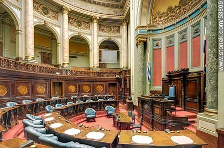 Cámara de Senadores de la República - Departamento de Montevideo - URUGUAY. Foto No. 53809