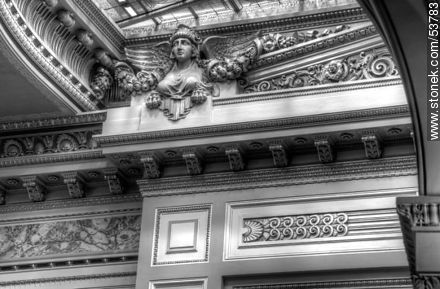 Senate of the Republic. Architectural and artistic detail. - Department of Montevideo - URUGUAY. Photo #53783