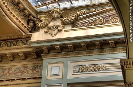 Senate of the Republic. Architectural and artistic detail. - Department of Montevideo - URUGUAY. Photo #53782