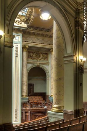 Senate of the Republic. Room for spectators. - Department of Montevideo - URUGUAY. Photo #53778