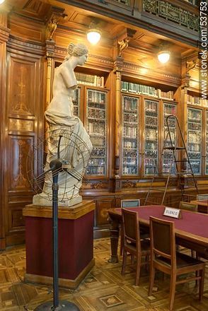 Palacio Legislativo library - Department of Montevideo - URUGUAY. Foto No. 53753