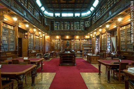 Biblioteca del Palacio Legislativo - Departamento de Montevideo - URUGUAY. Foto No. 53748
