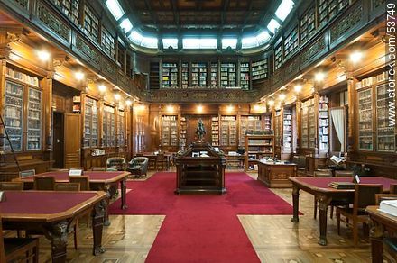 Palacio Legislativo library - Department of Montevideo - URUGUAY. Foto No. 53749