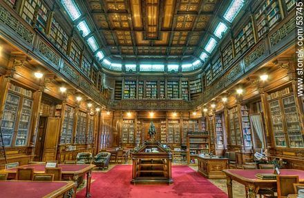Palacio Legislativo library - Department of Montevideo - URUGUAY. Foto No. 53745