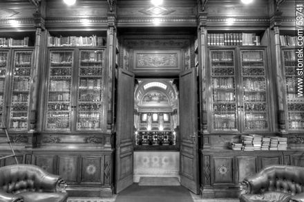 Biblioteca del Palacio Legislativo - Departamento de Montevideo - URUGUAY. Foto No. 53741