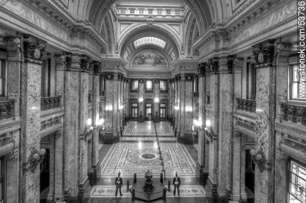 Salón de los Pasos Perdidos del Palacio Legislativo. - Departamento de Montevideo - URUGUAY. Foto No. 53736