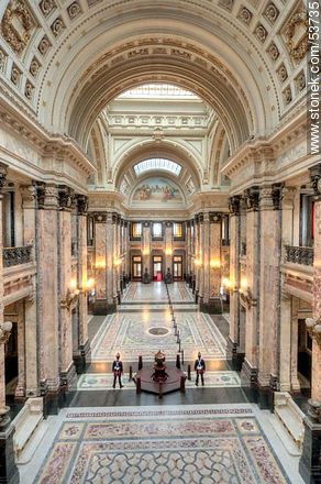 Salón de los Pasos Perdidos del Palacio Legislativo. - Departamento de Montevideo - URUGUAY. Foto No. 53735