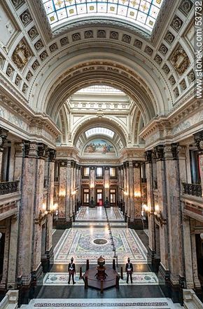 Salón de los Pasos Perdidos del Palacio Legislativo. - Departamento de Montevideo - URUGUAY. Foto No. 53732