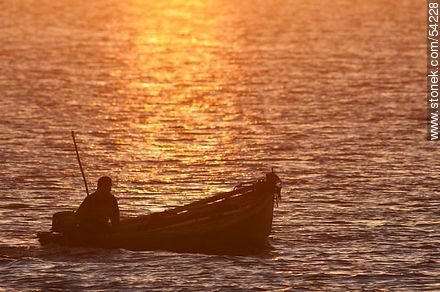 Fisherman's boat in the lagoon of Jose Ignacio - Punta del Este and its near resorts - URUGUAY. Photo #54228