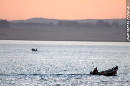 Fisherman's boat in the lagoon of Jose Ignacio - Punta del Este and its near resorts - URUGUAY. Photo #54223