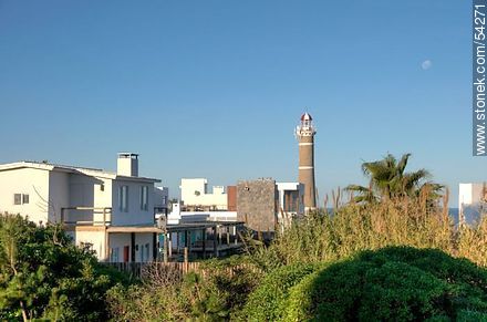 José Ignacio, lighthouse and the moon - Punta del Este and its near resorts - URUGUAY. Photo #54271