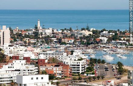 Promenade, port and lighthouse of Punta del Este. - Punta del Este and its near resorts - URUGUAY. Photo #54390