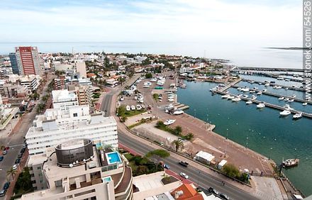 Port of Punta del Este. Aerial view.  - Punta del Este and its near resorts - URUGUAY. Photo #54526