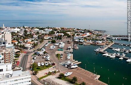 Port of Punta del Este. Aerial view.  - Punta del Este and its near resorts - URUGUAY. Foto No. 54488
