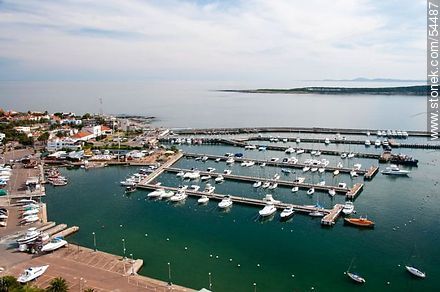 Port of Punta del Este. Aerial view.  - Punta del Este and its near resorts - URUGUAY. Photo #54487