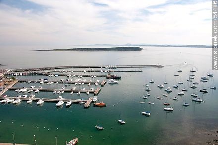 Port of Punta del Este. Aerial view.  - Punta del Este and its near resorts - URUGUAY. Photo #54486